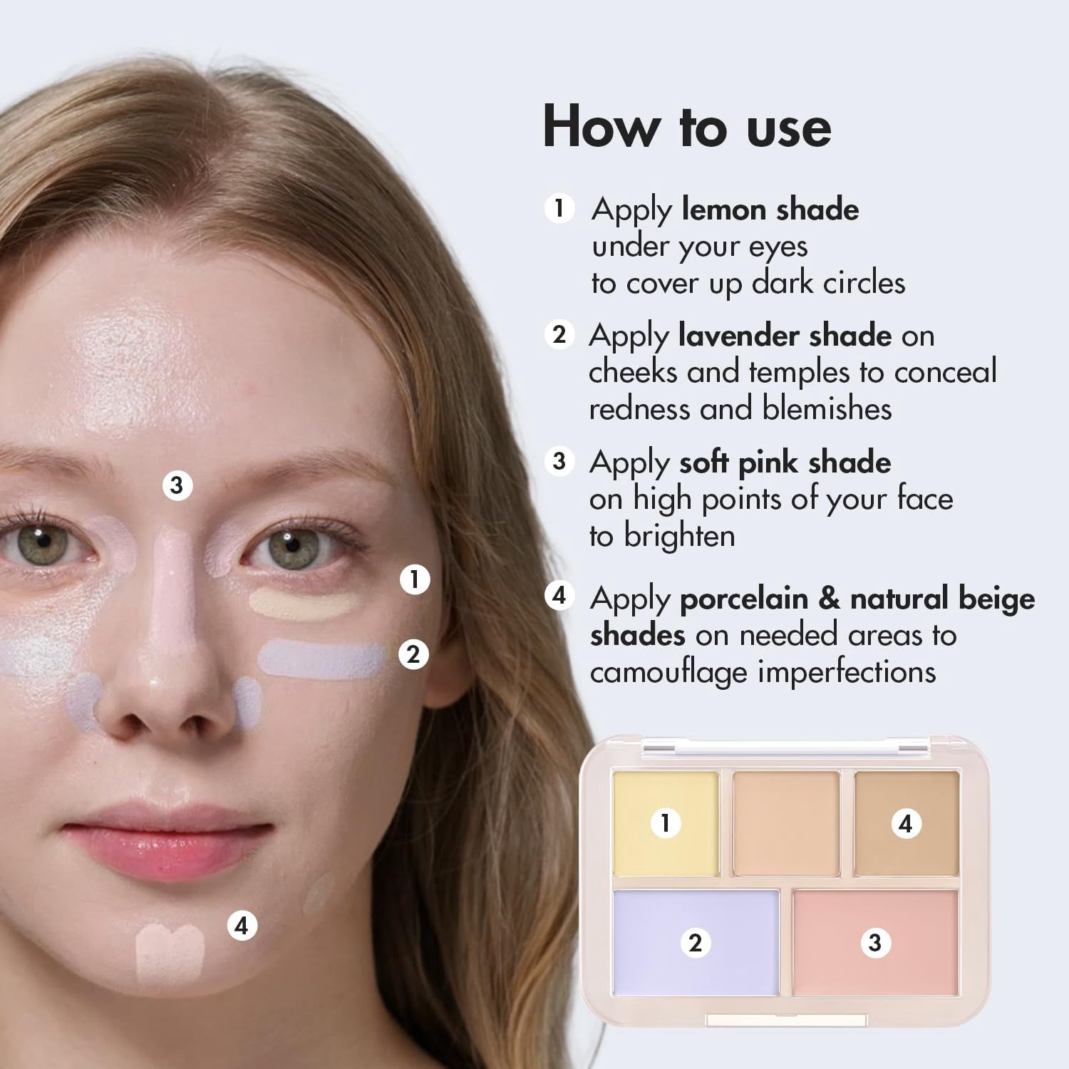 Luna Conceal Blender Palette (Pure Cover)