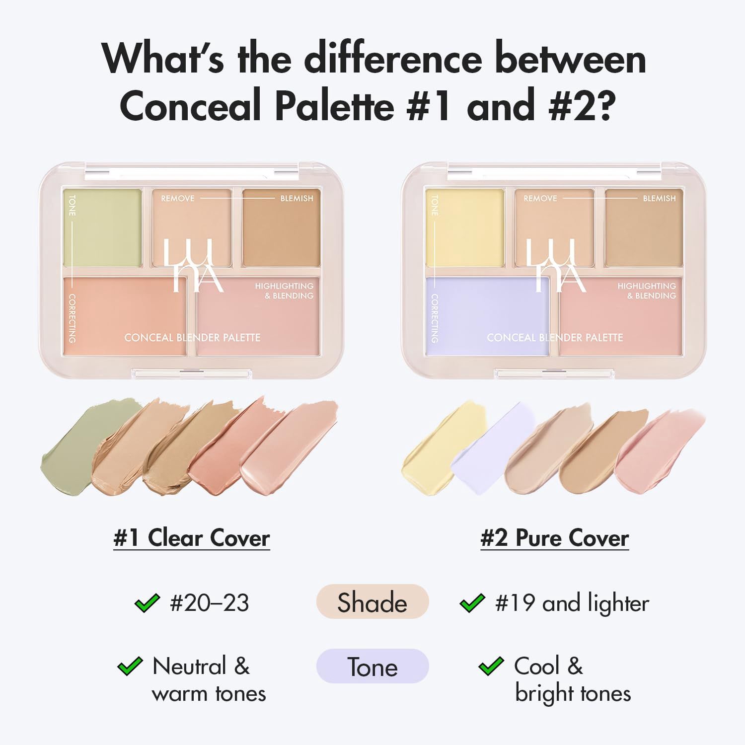 Luna Conceal Blender Palette (Pure Cover)
