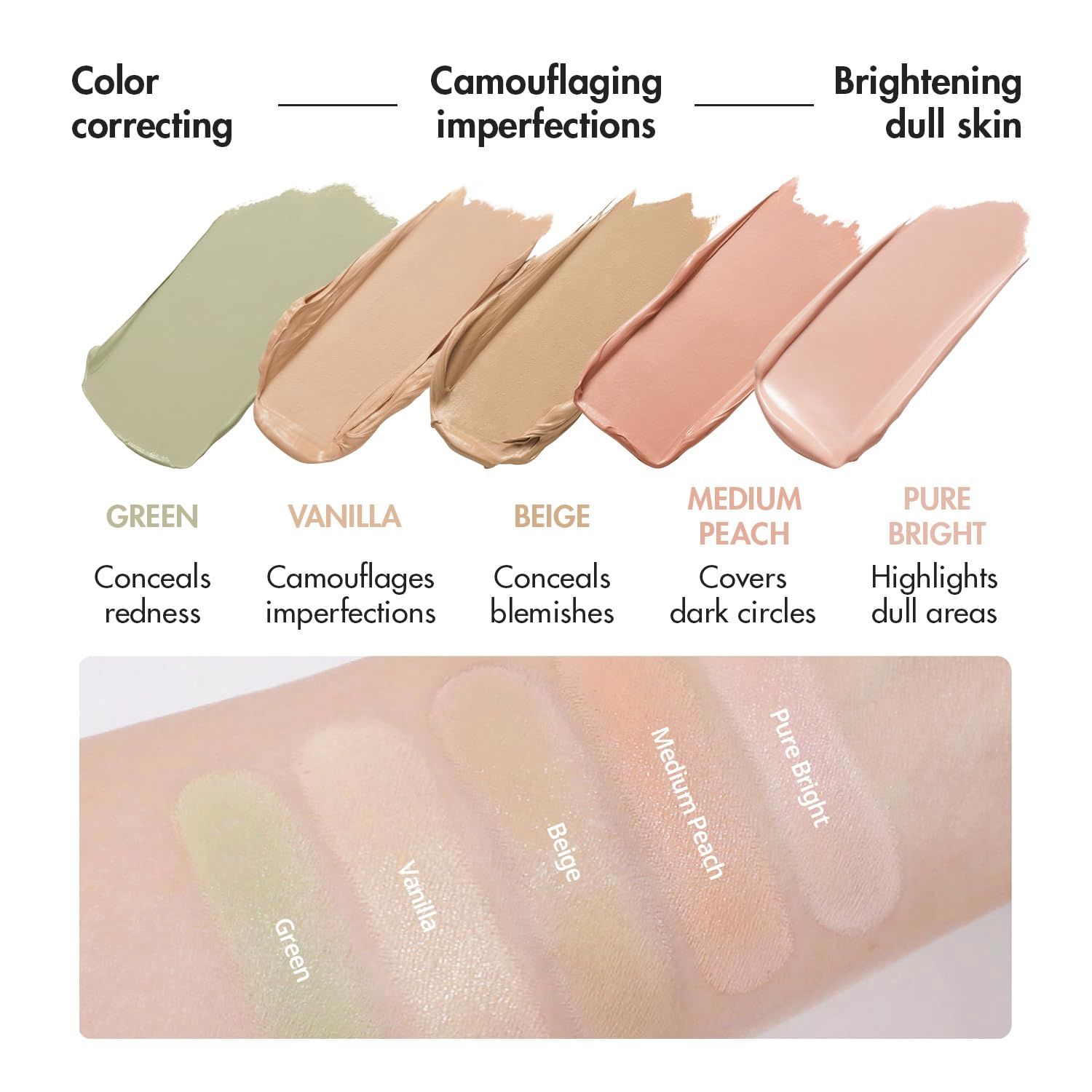 Luna Conceal Blender Palette (Clear Cover)