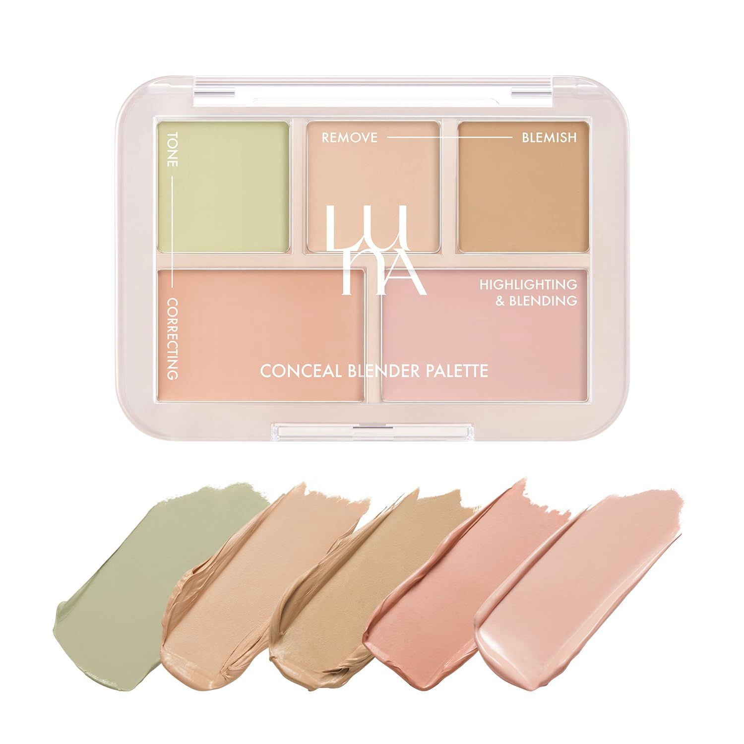 Luna Conceal Blender Palette (Clear Cover)