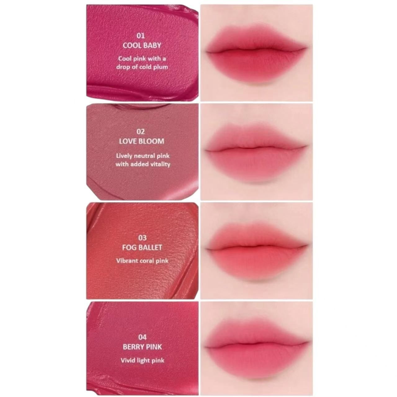 Merzy Let's Wearing Blur Tint Keyring 04 Berry Pink