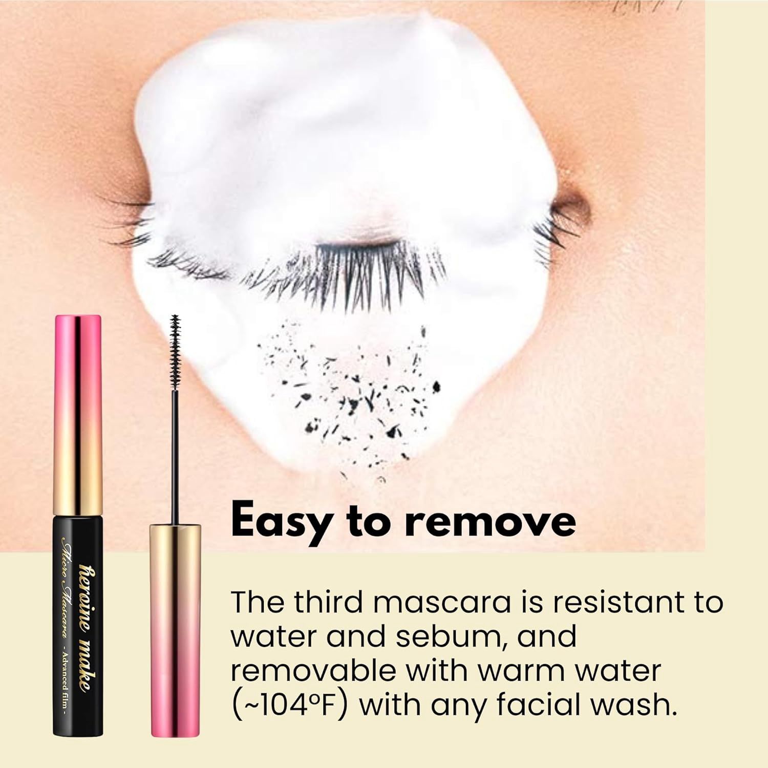 Heroine Make KissMe Micro Mascara Advanced Film EX #01 Black