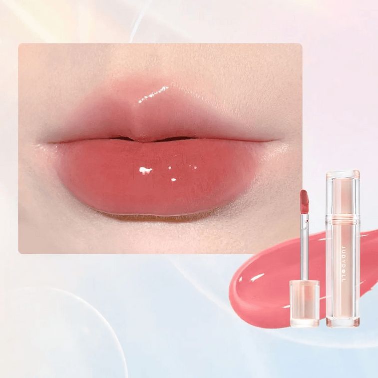 Judydoll Iced Tea Mirror Gloss Lip Tint #N01 White Peach Milk Tea