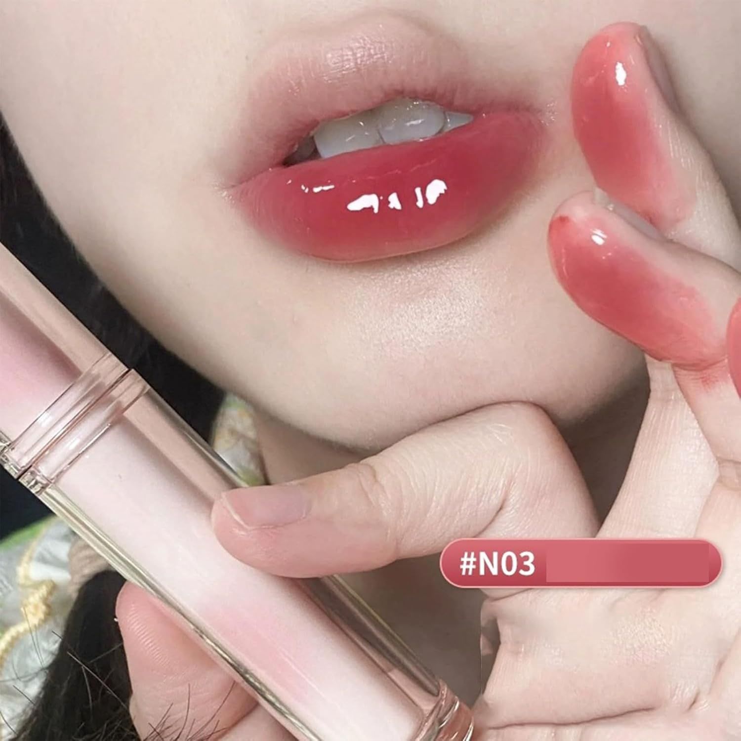 Judydoll Iced Tea Mirror Gloss Lip Tint #N03 Guava Peach Tea