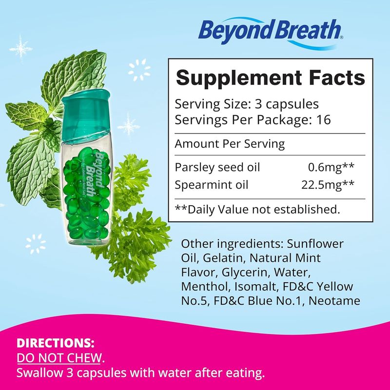 Kobayashi Beyond Breath Freshening Capsules - Parsley &amp; Mint