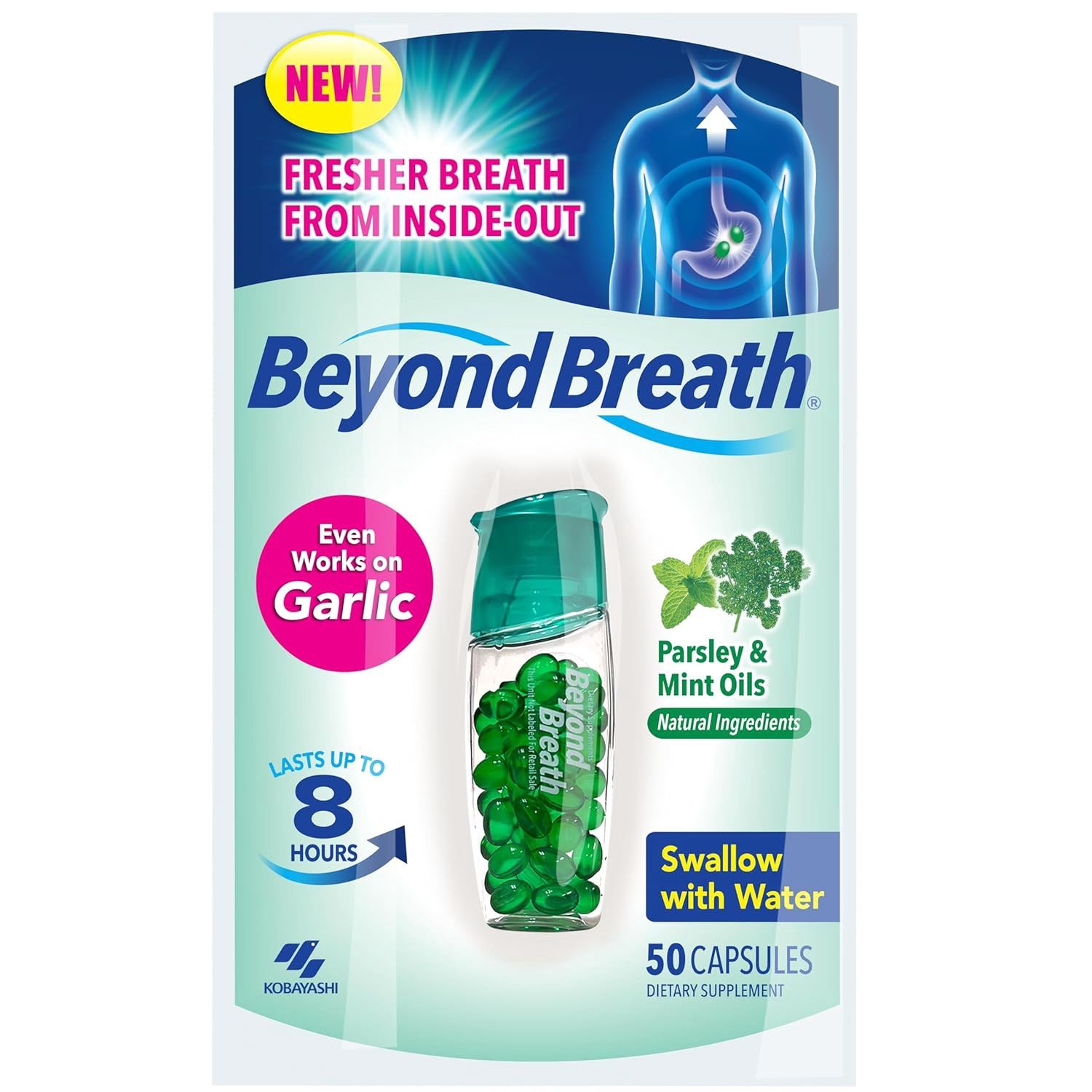Kobayashi Beyond Breath Freshening Capsules - Parsley &amp; Mint