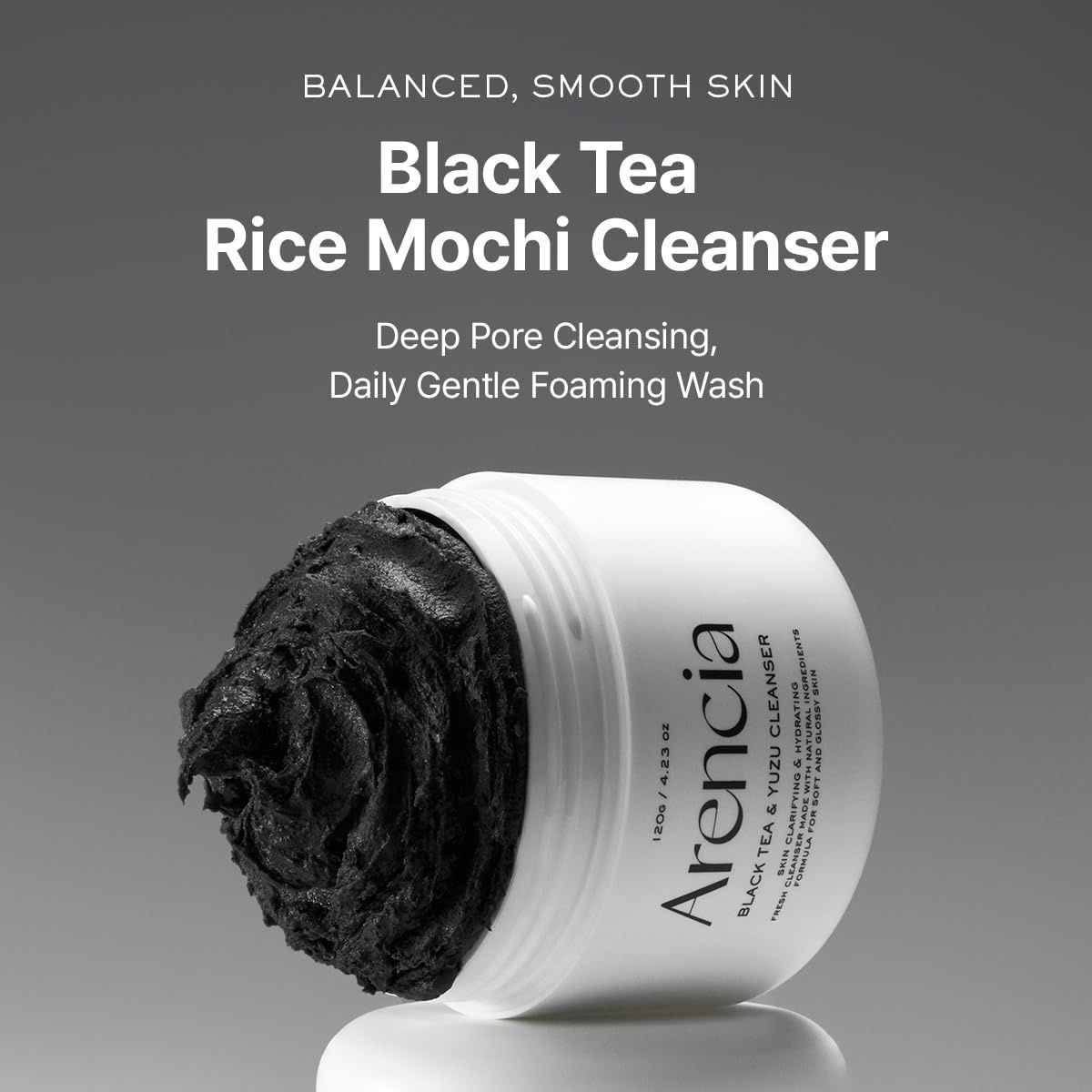 Arencia Black Tea Rice Mochi Cleanser 120ml