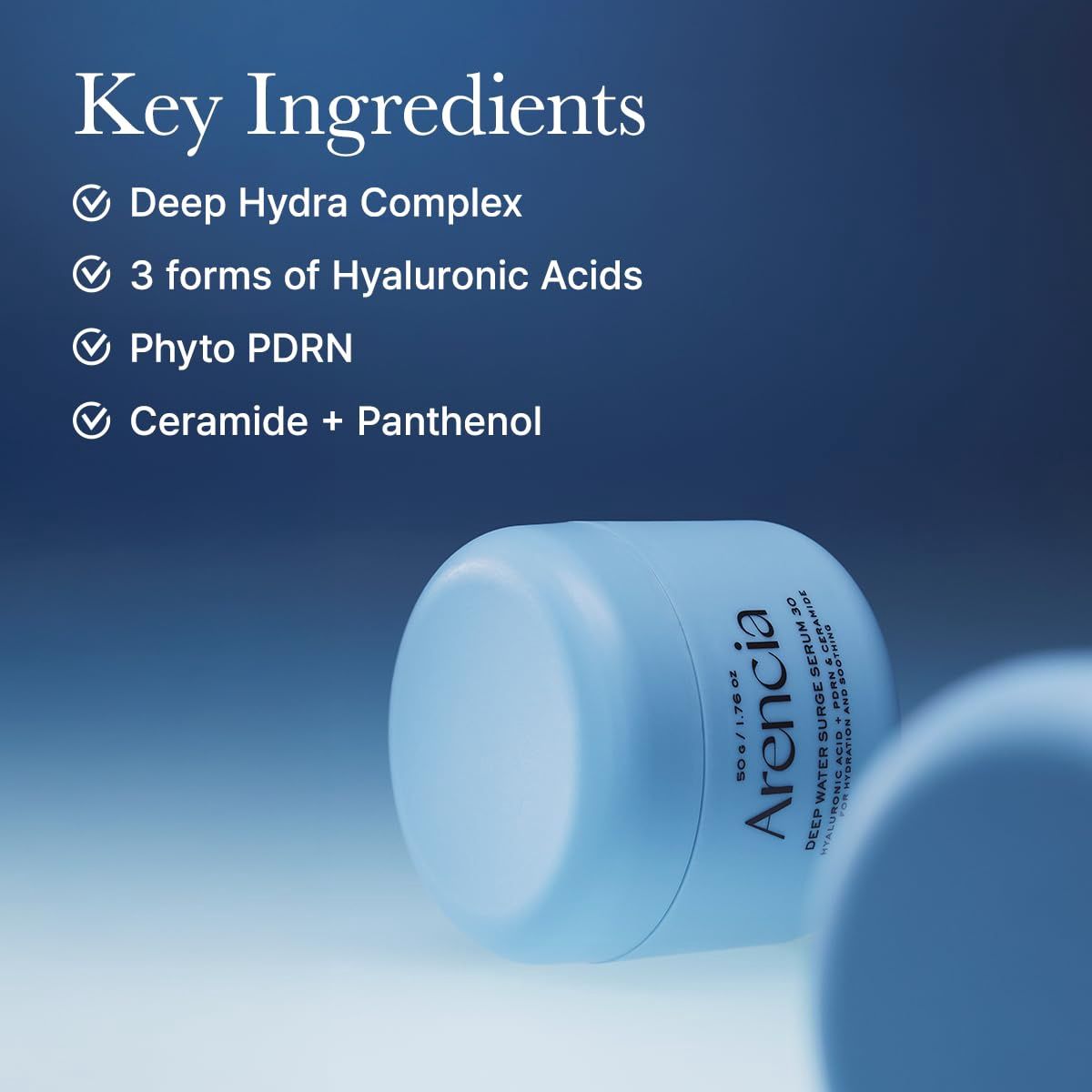 Arencia Deep Water Surge Serum 30 with PDRN Hyaluronic Acid and Ceramide 50ml