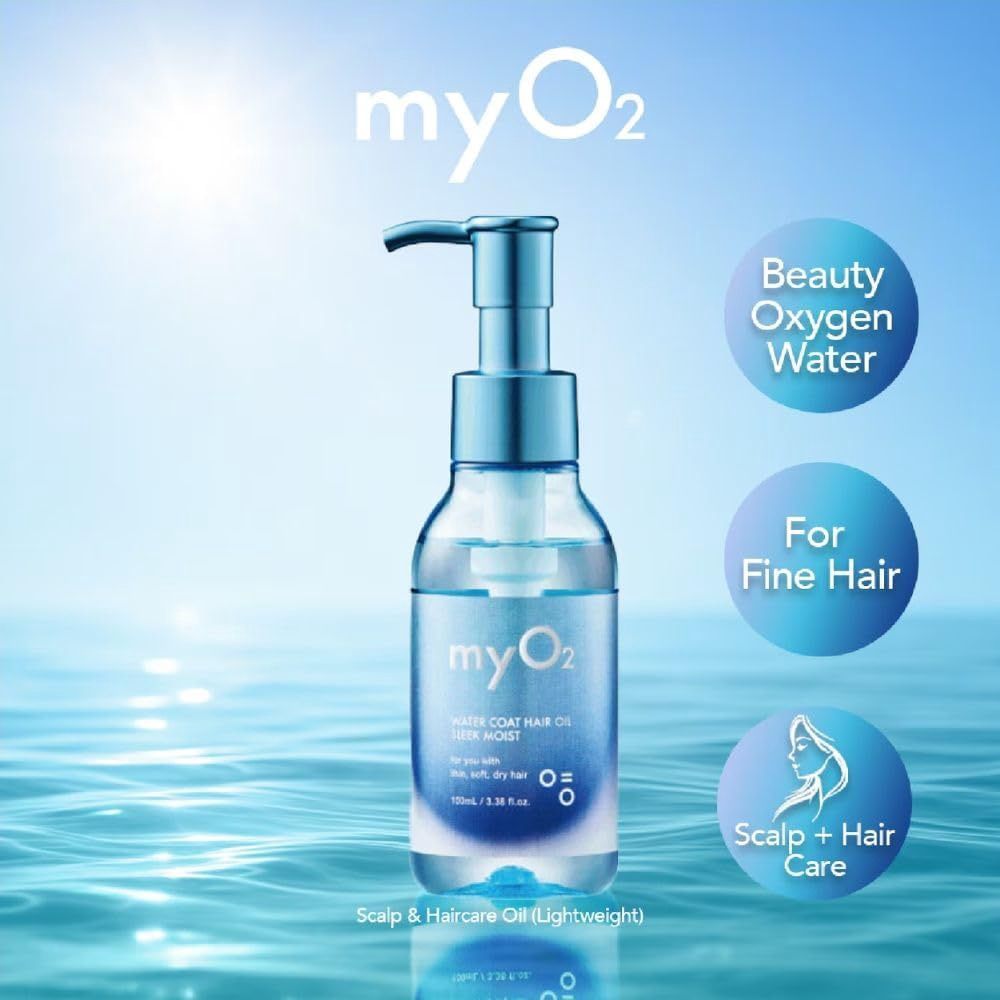MyO2 Water Coat Hair Oil Sleek Moist 100ml ( For Fine Hair)