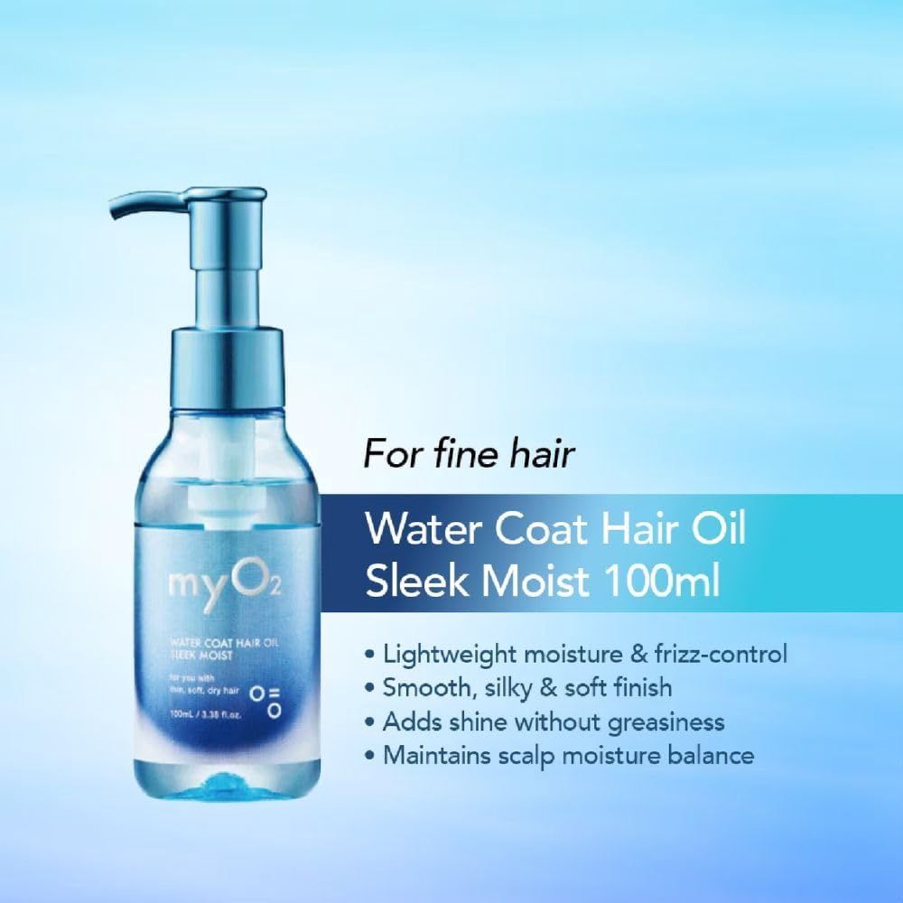 MyO2 Water Coat Hair Oil Sleek Moist 100ml ( For Fine Hair)