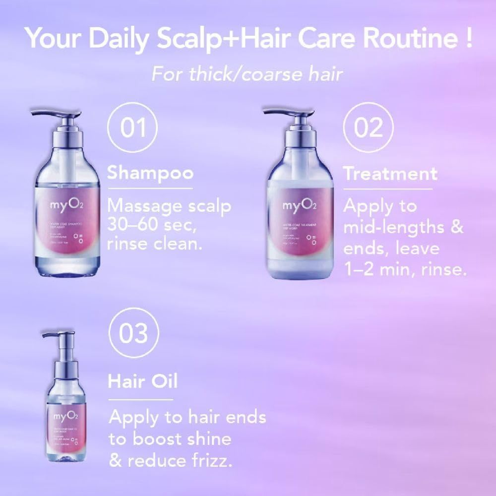 MyO2 Water Coat Hair Oil Deep Moist 100ml (For Thick/Coarse Hair)