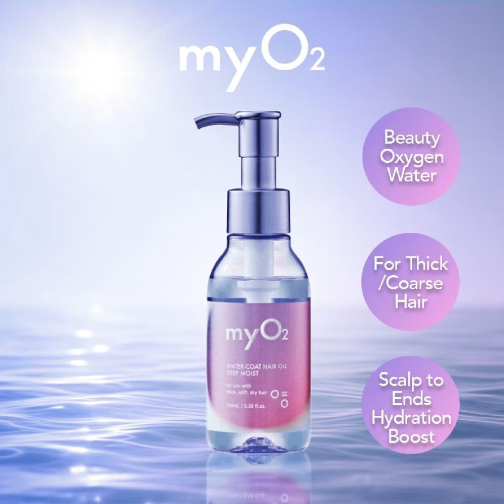MyO2 Water Coat Hair Oil Deep Moist 100ml (For Thick/Coarse Hair)