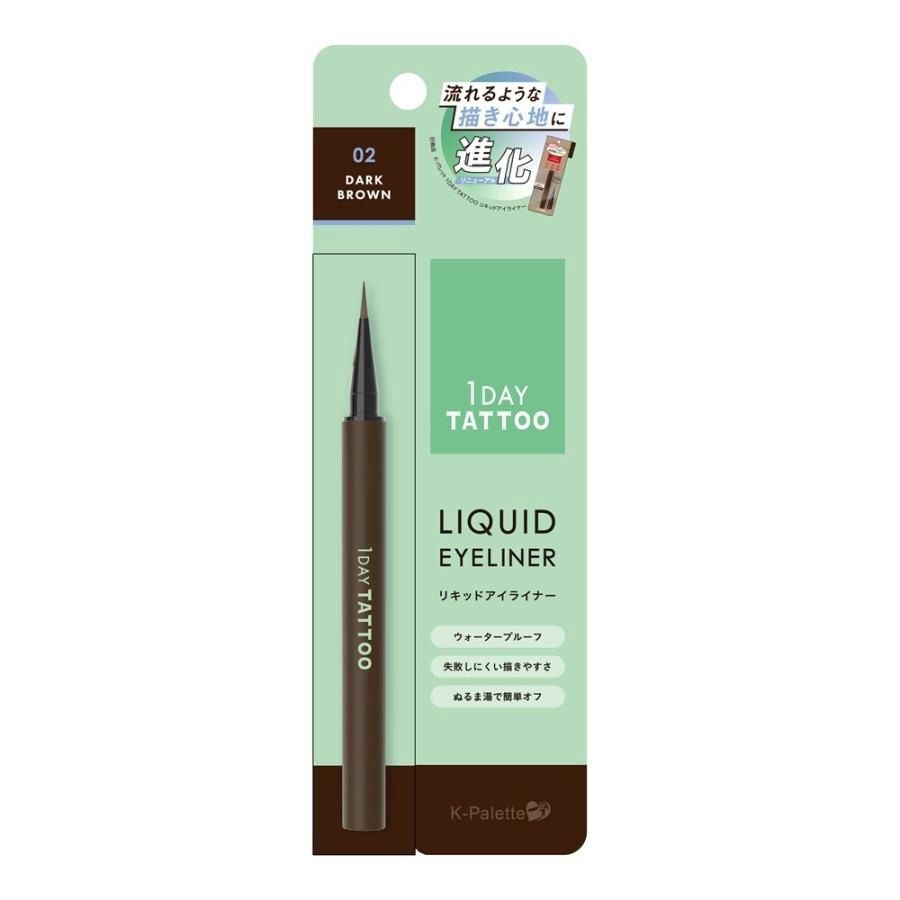 K-Palette 1 Day Tattoo Liquid Eyeliner A 02 Dark Brown