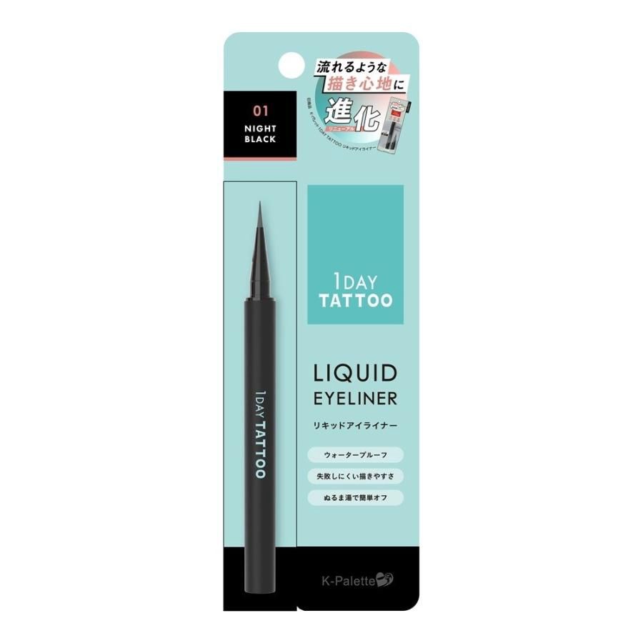 K-Palette 1 Day Tattoo Liquid Eyeliner A 01- Night Black