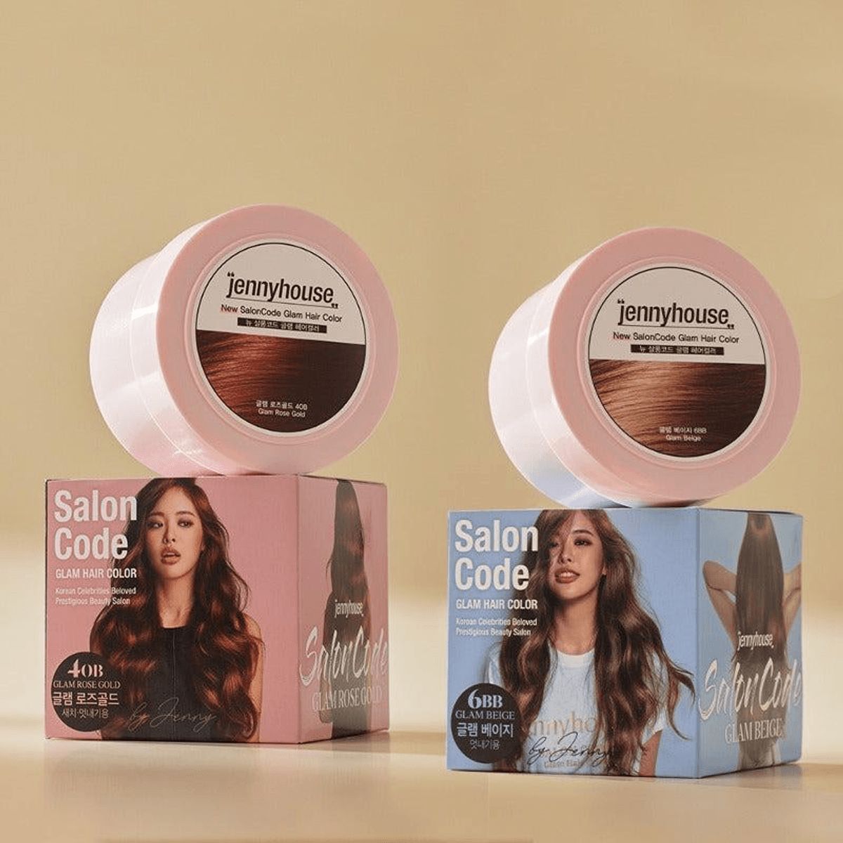 Jennyhouse Salon Code Glam Hair Color 6BB Glam Beige