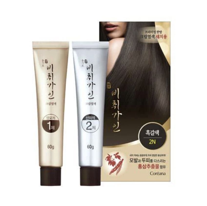 Coreana Bichigain Yoongimo Cream Hair Color - 2N Black Brown