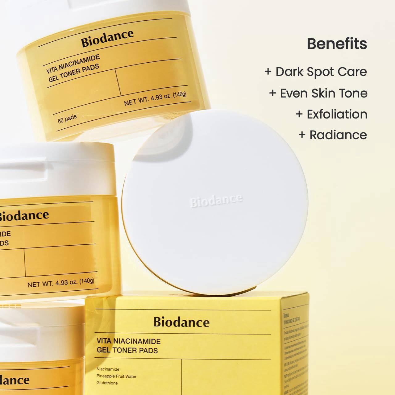Biodance Vita Niacinamide Gel Toner Pad 60 Pads