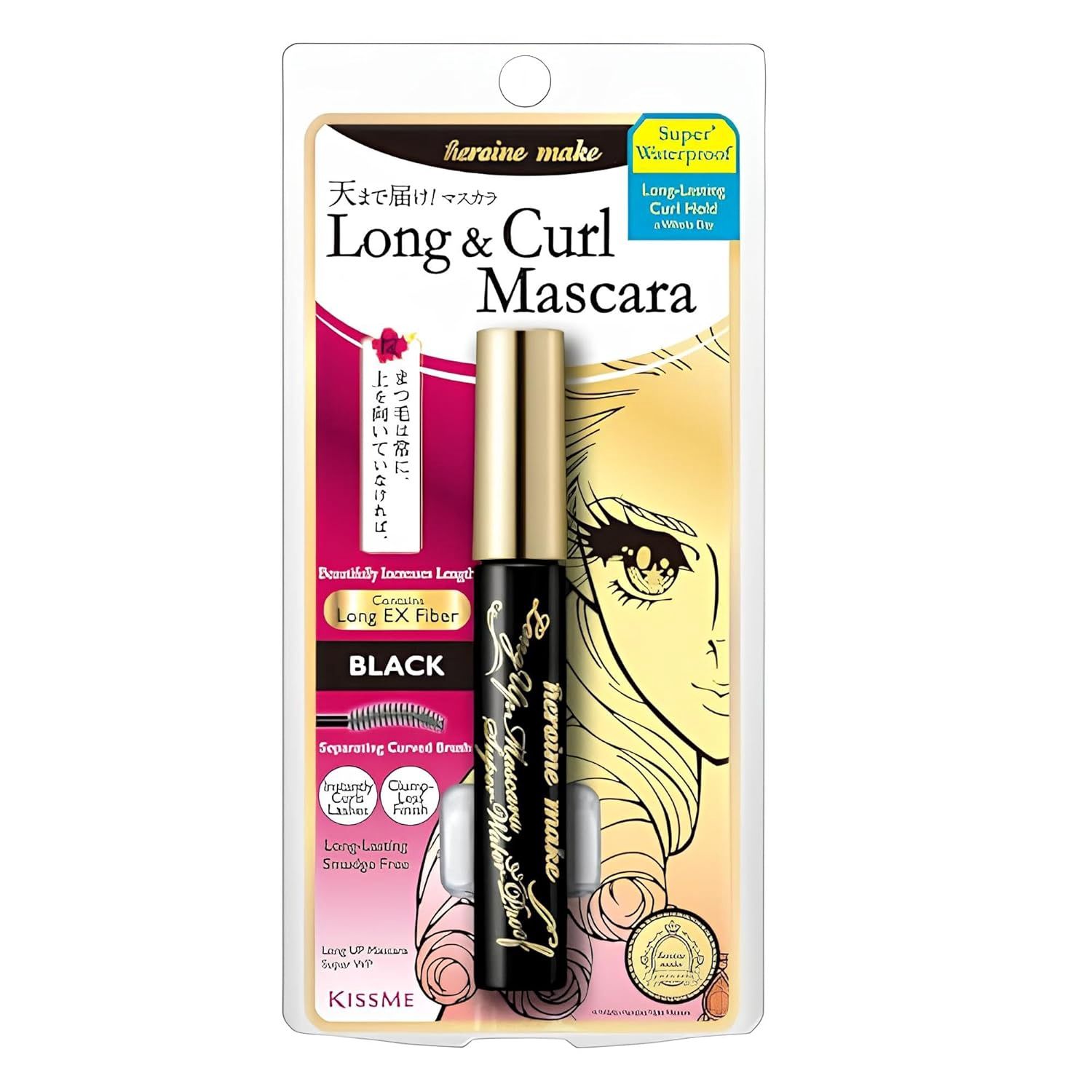 Heroine Make KissMe Long Up Mascara Super WP N #01 Black