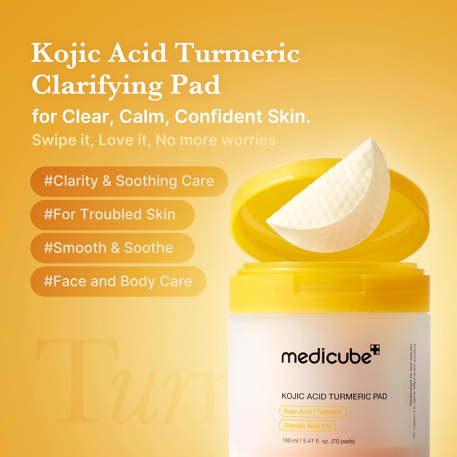 Medicube Kojic Acid Turmeric Pad - 70pcs