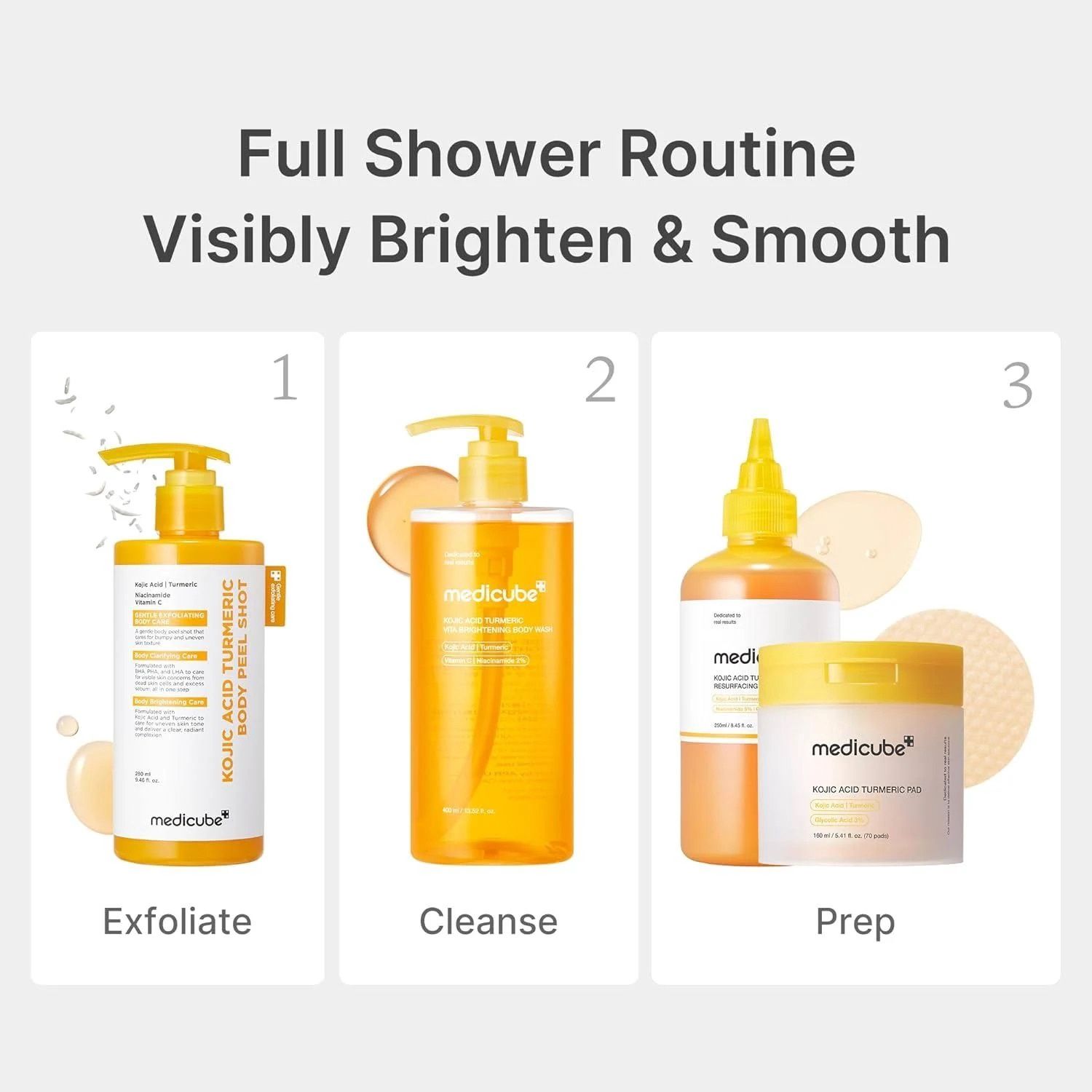 Medicube Kojic Acid Turmeric Vita Brightening Body Wash 400ml