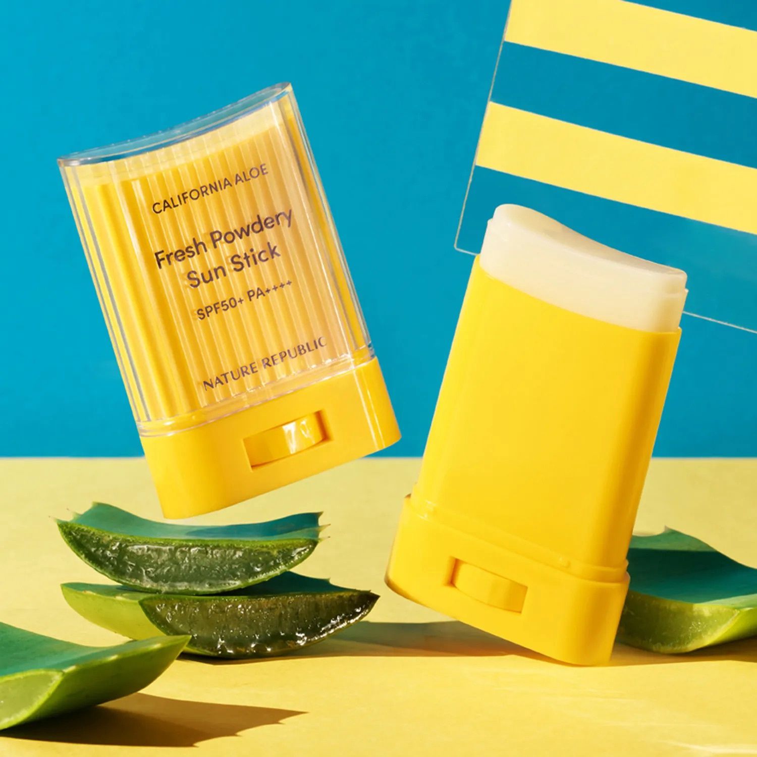 Nature Republic California Aloe Sun Stick - Fresh Powdery