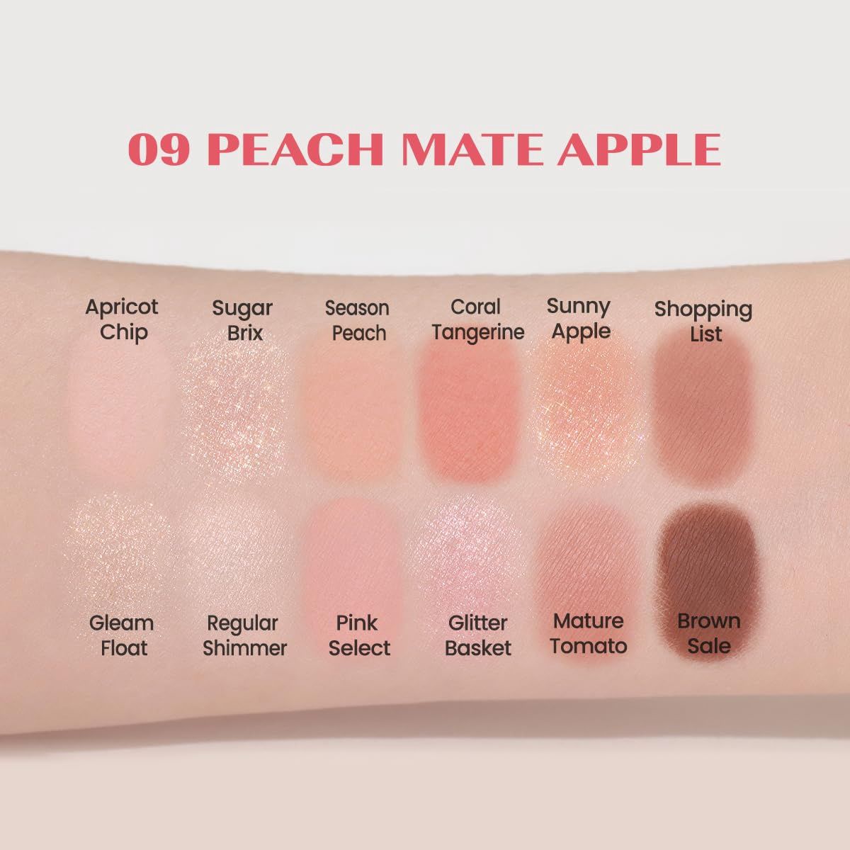Clio Pro Eye Palette Air #09 Peach Mate Apple