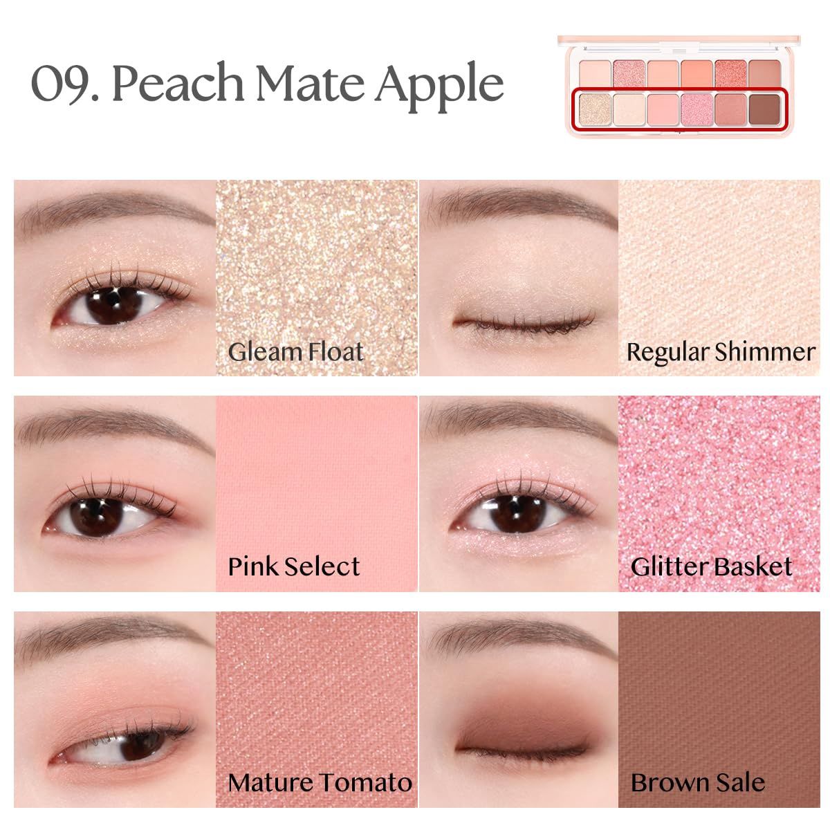 Clio Pro Eye Palette Air #09 Peach Mate Apple