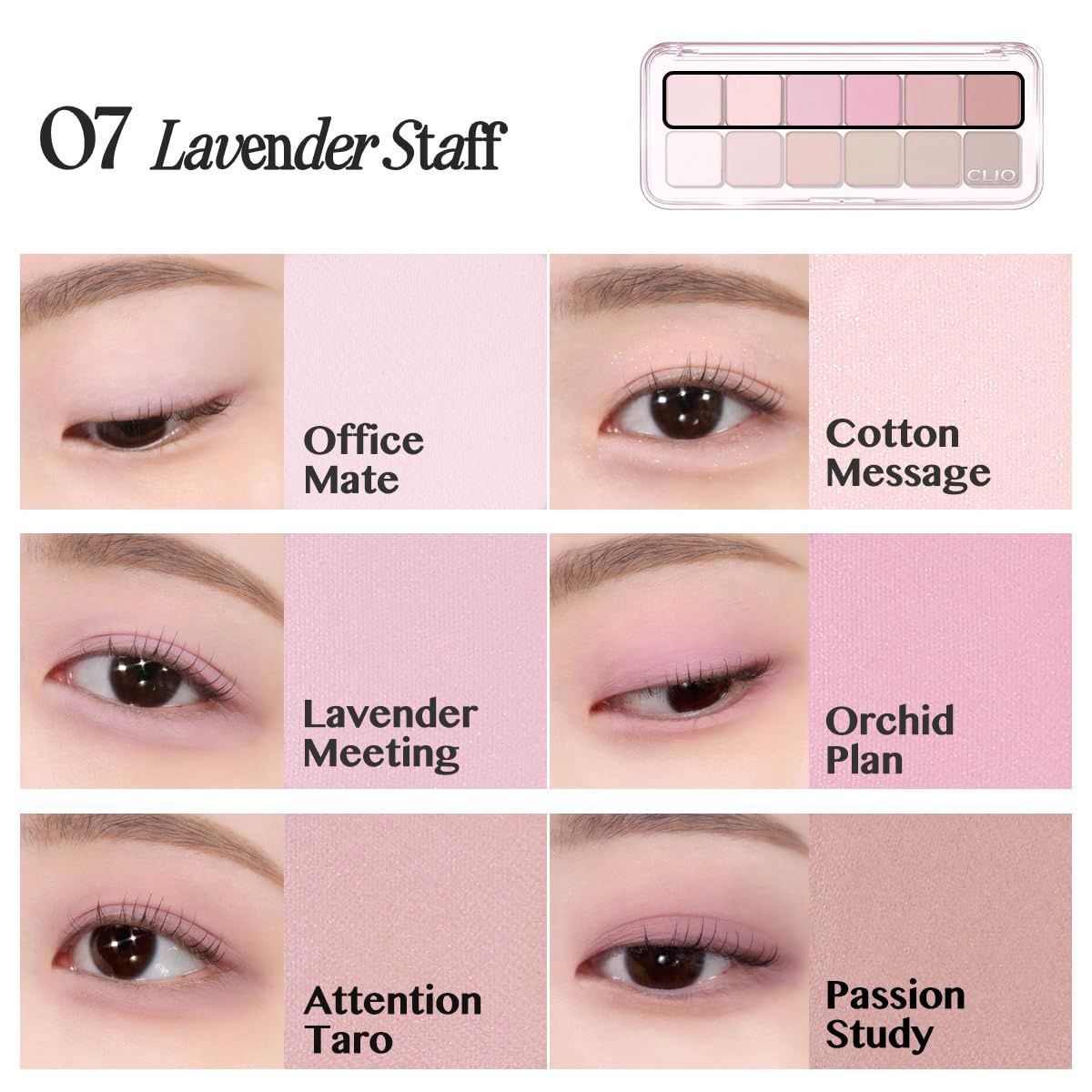 Clio Pro Eye Palette Air #07 Lavender Staff