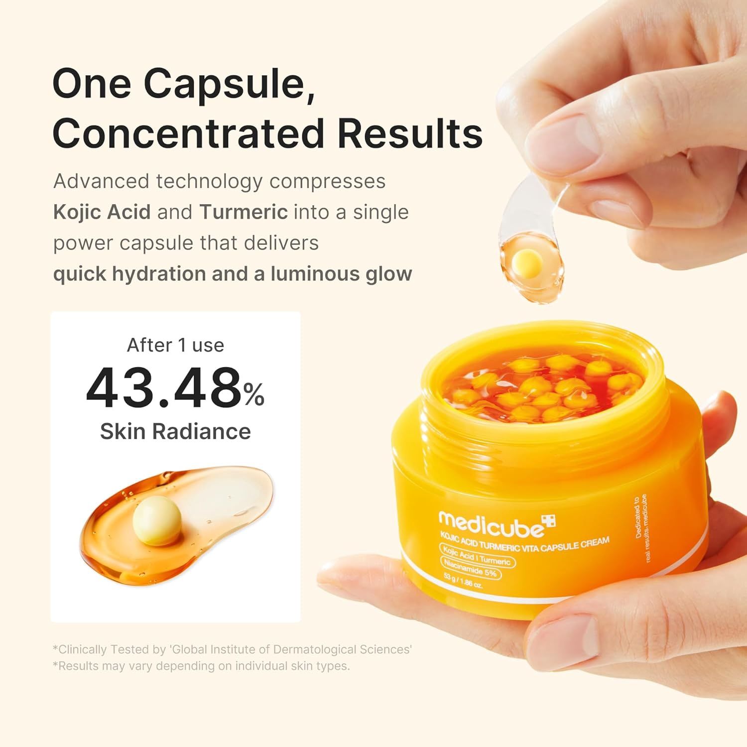Medicube Kojic Acid Turmeric Vita Capsule Cream 55ml