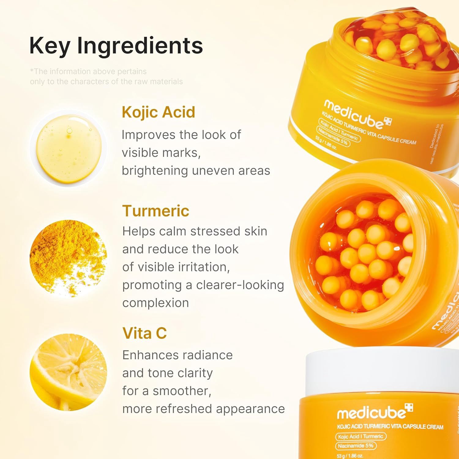 Medicube Kojic Acid Turmeric Vita Capsule Cream 55ml