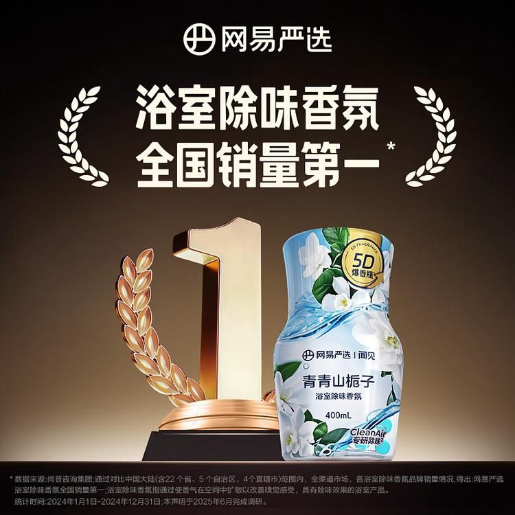 WangYiYanXuan Bathroom Deodorizing Air Freshener – Gardenia Breeze 400ml