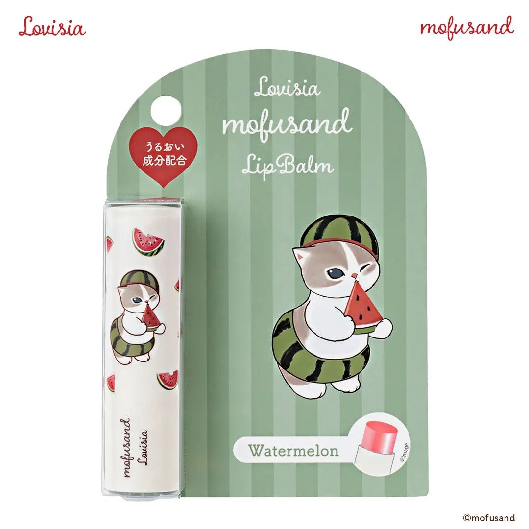Bee Cruise Mofusand Lip Cream - Watermelon Nyan (Limited)