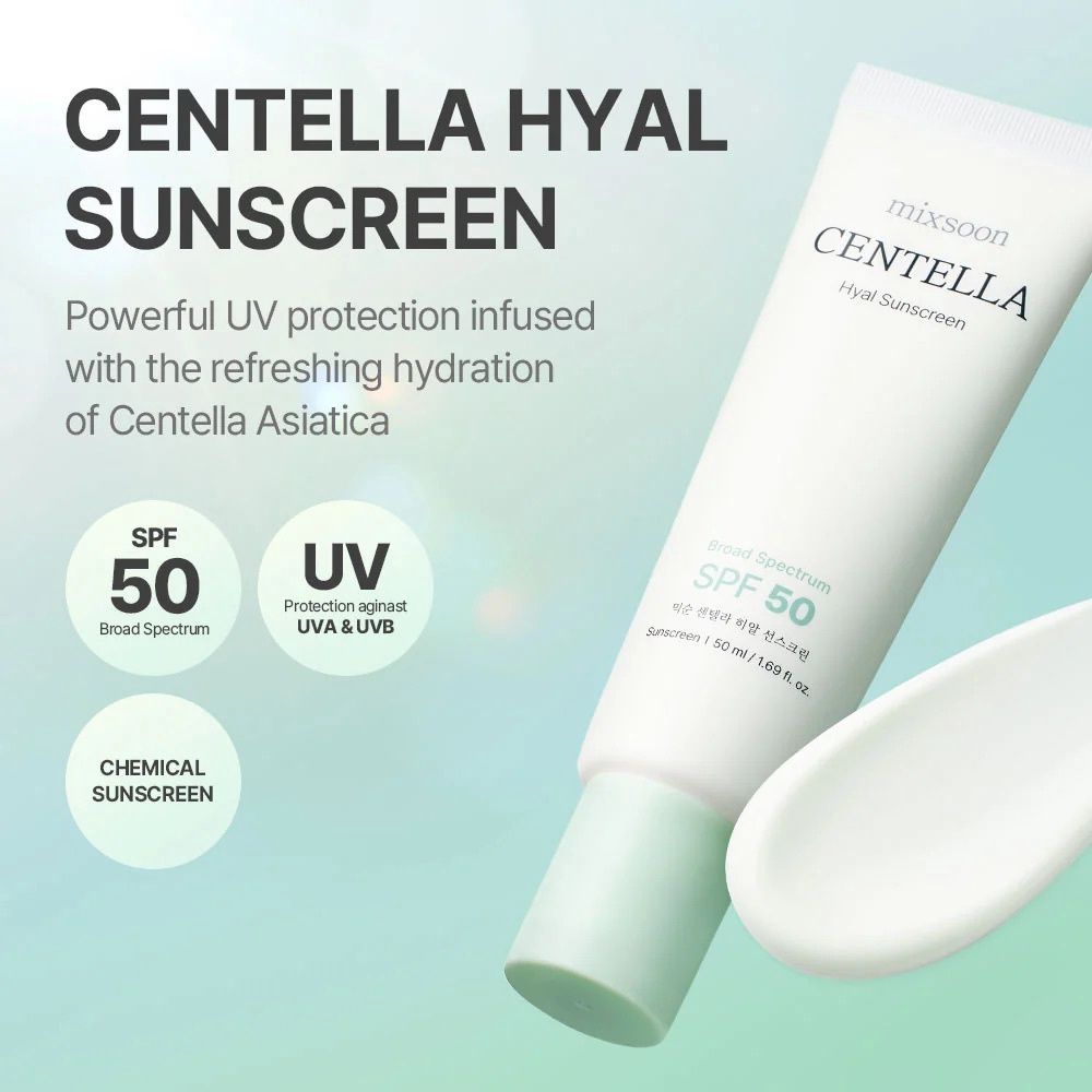 Mixsoon Centella Hyal Sunscreen SPF 50 - 50ml