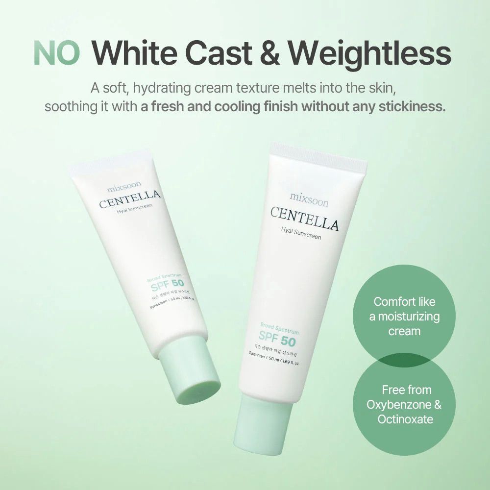 Mixsoon Centella Hyal Sunscreen SPF 50 - 50ml