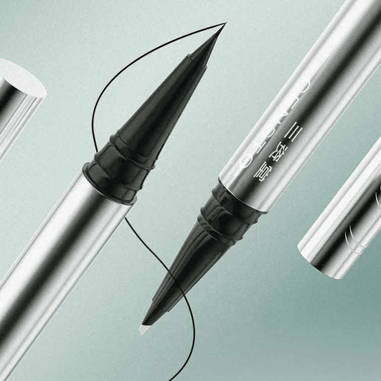Censto Dual-Ended Liquid Eyeliner &amp; Corrector Pen #01 Black