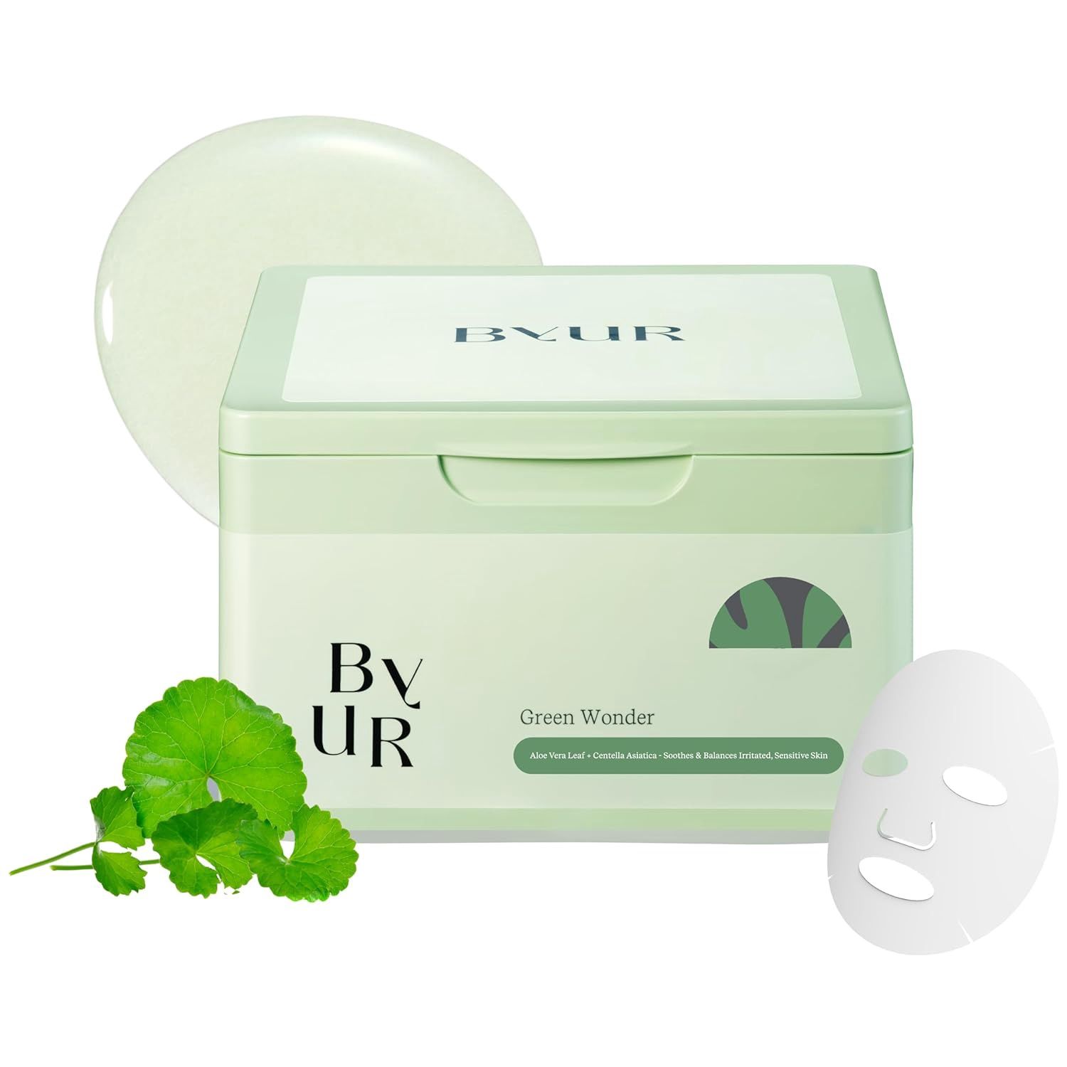 ByUR Hello Kitty&amp;Friends Green Wonder Daily Aqua Serum Mask 30 Sheets