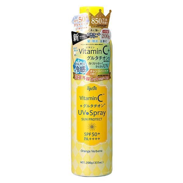 Ajuste Vitamin C + Glutathione Airy Touch Cooling UV Spray SPF50+ PA++++ 200ml Orange Blossom Verbena Scent