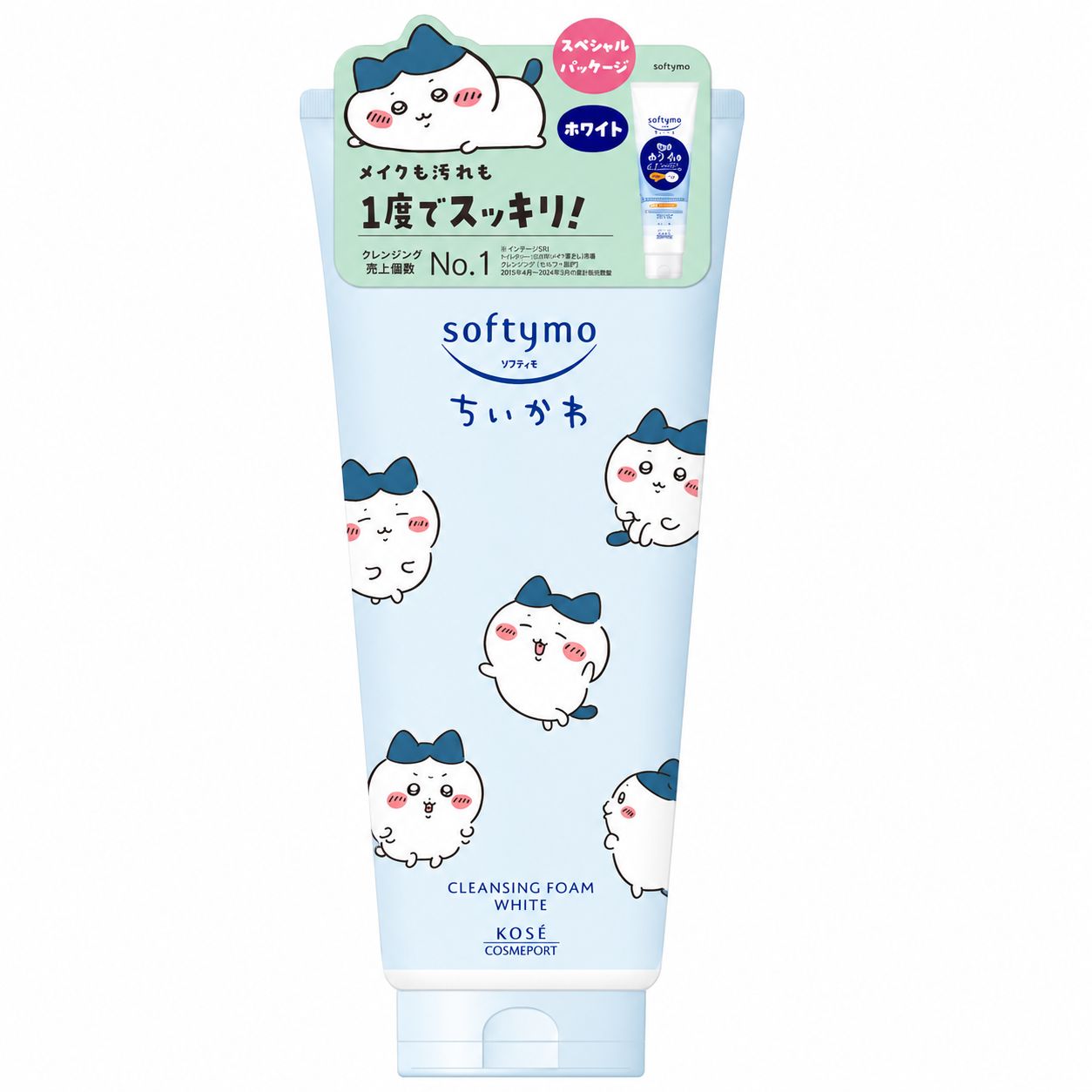 Kose Softymo Medicated White Cleansing Wash 190ml - Chiikawa Limited Edition