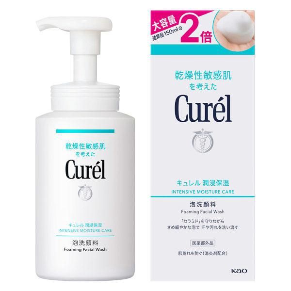 Kao Curel Intensive Moisture Care Foaming Face Wash 2X Capacity 300ml