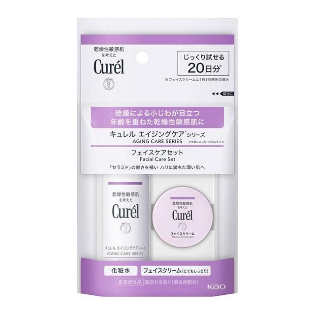 Kao Curel Aging Care 20 Days Trial Set - Moisture Lotion + Moisture Facial Cream 30ml + 10ml