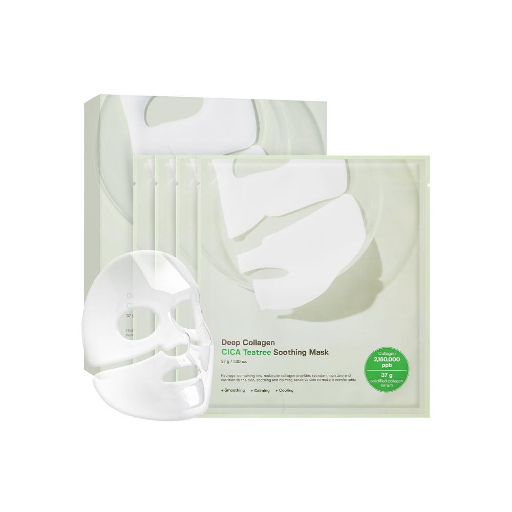 Sungboon Editor Deep Collagen Cica Teatree Soothing Mask 4 Sheets