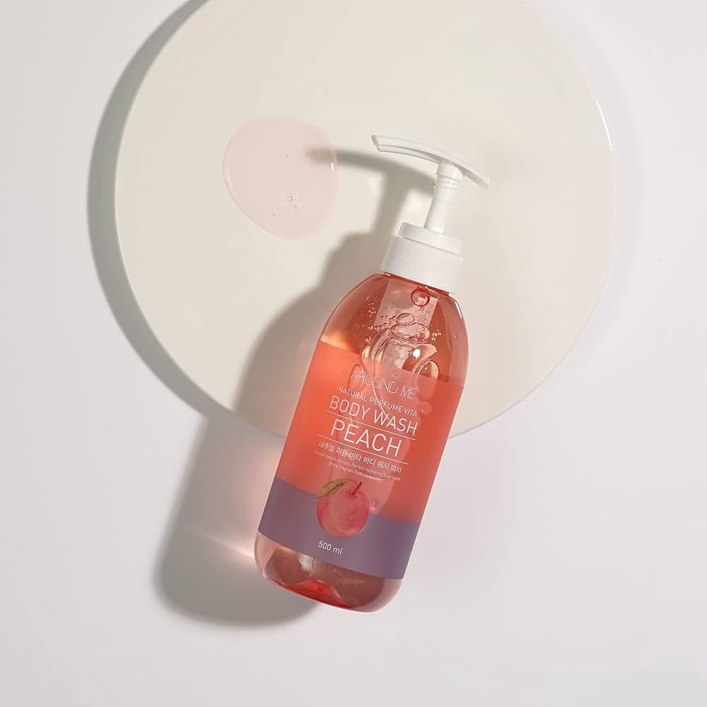 Around Me Natural Perfume Vita Body Wash Peach 500ml