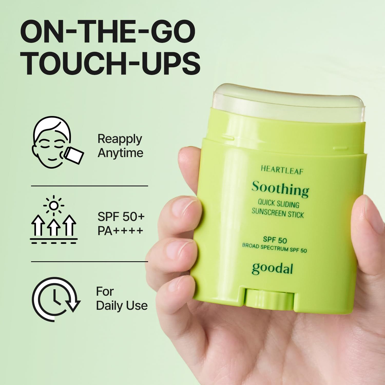 Goodal Heartleaf Soothing Quick Sliding Sunscreen Stick SPF50+ PA++++