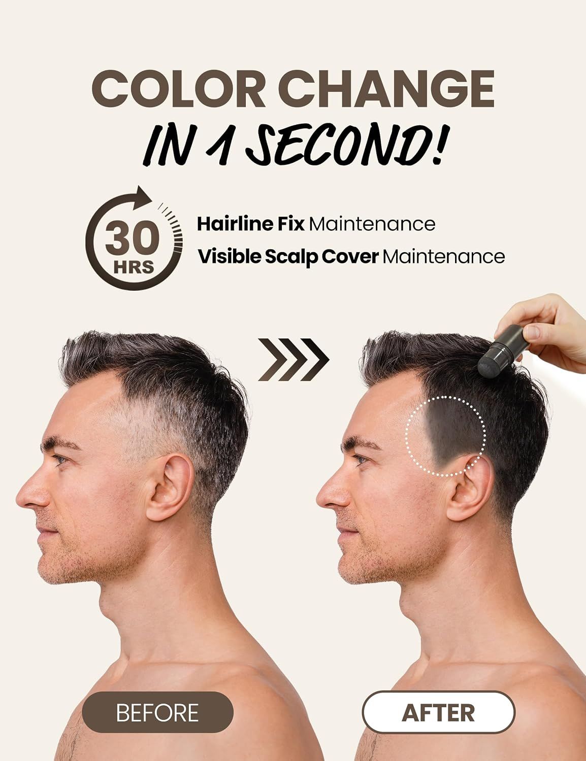 MODA MODA Pro Change Hair Cover Stick - Natural Black