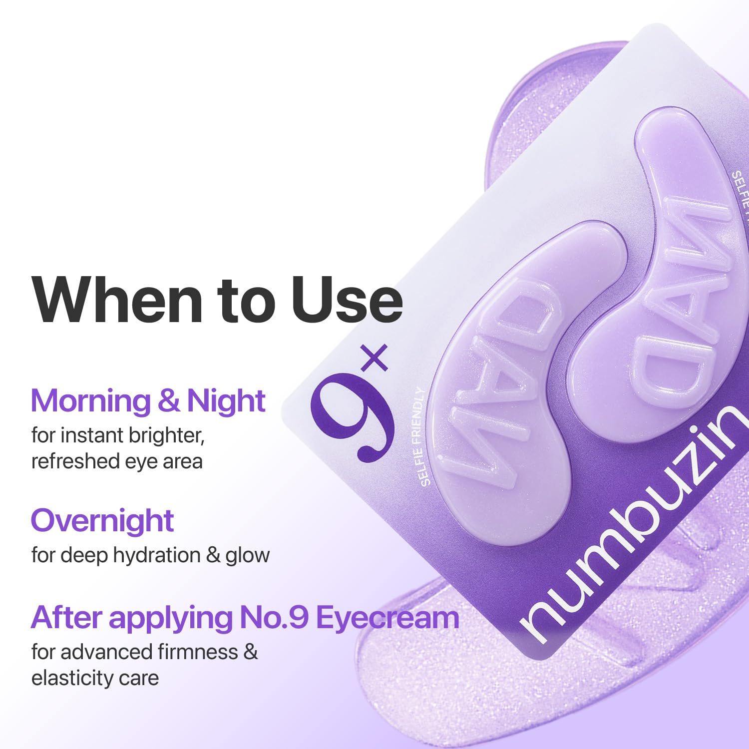 Numbuzin No.9 NAD Collagen Under Eye Patches 5 Pairs