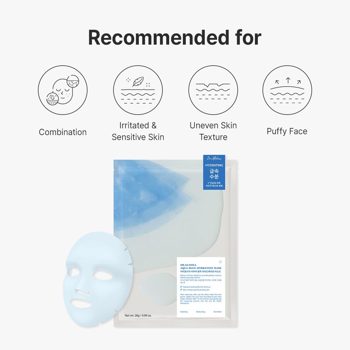 Dr. Althea Aqua Blue Hydration Mask 4 Sheets