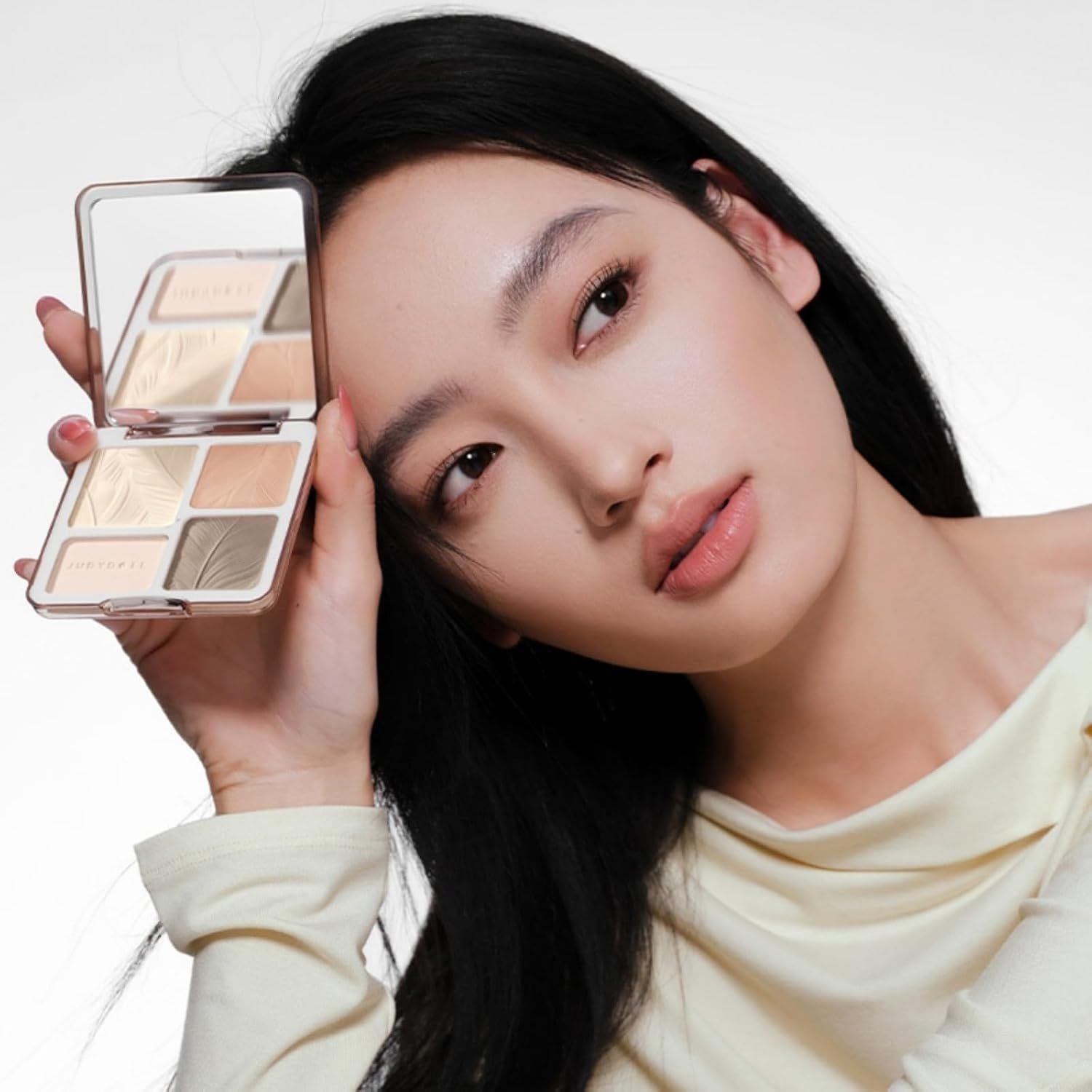 Judydoll 2 in 1 Highlighter &amp; Contour Palette #05 Feather Glow