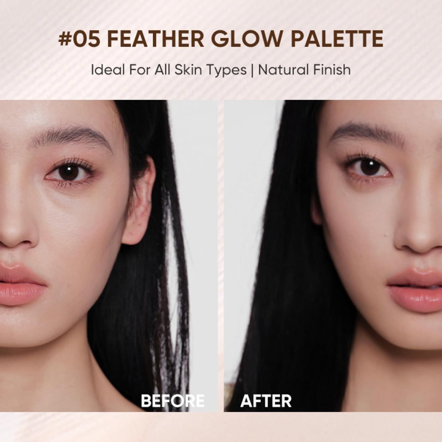 Judydoll 2 in 1 Highlighter &amp; Contour Palette #05 Feather Glow