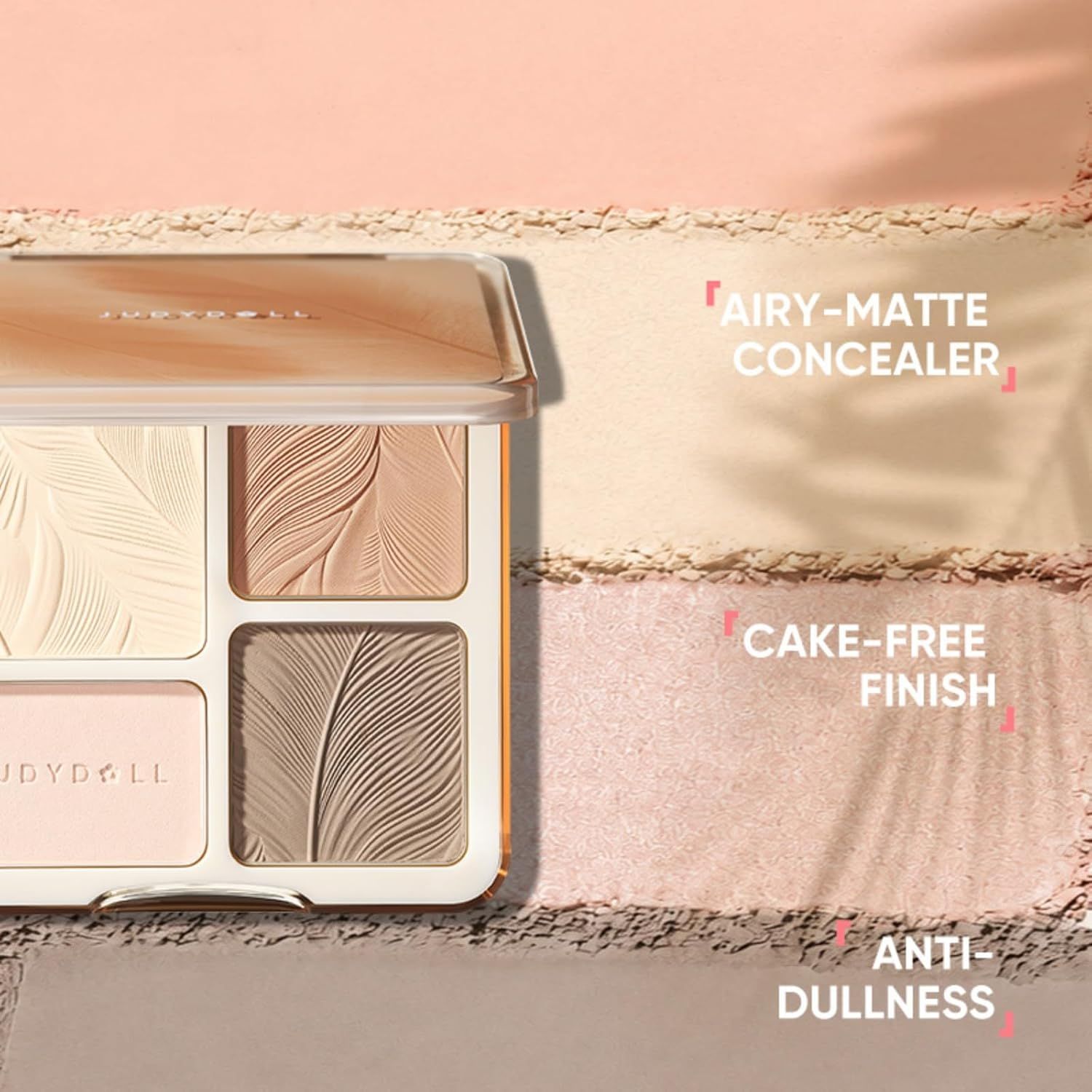 Judydoll 2 in 1 Highlighter &amp; Contour Palette #05 Feather Glow