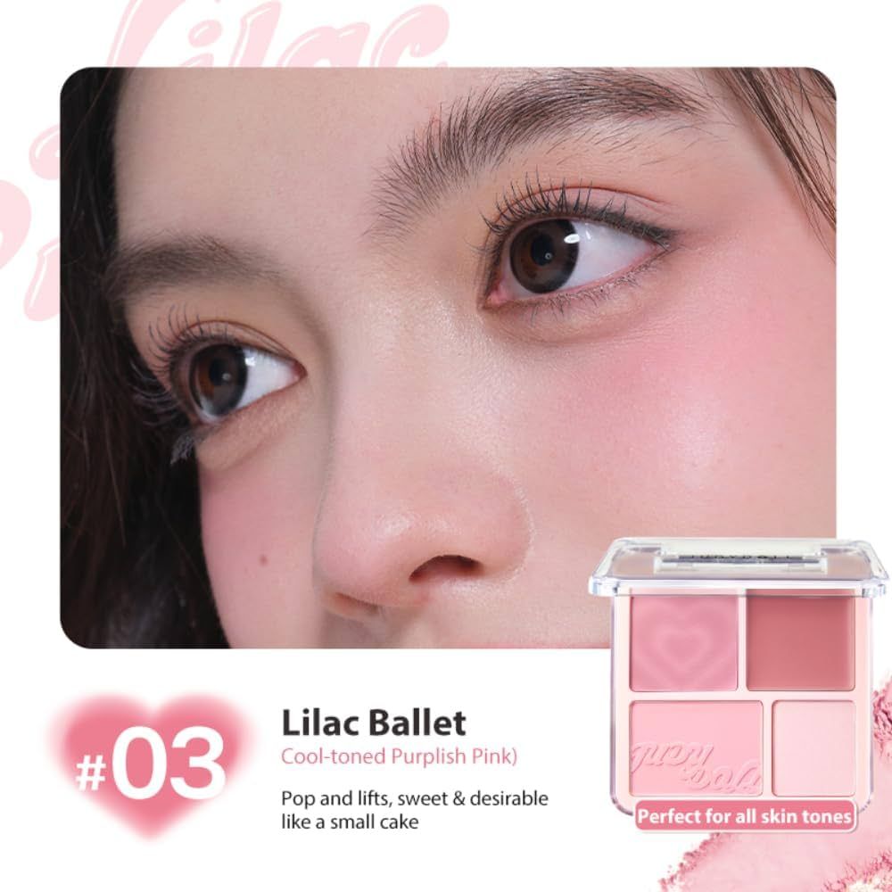 Judydoll Blush &amp; Highlight Palette #03 Lilac Ballet
